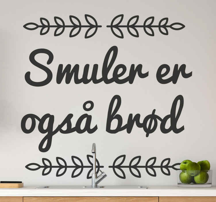Brødsmuler er også tilbud om brødklistremerker - Tenstickers