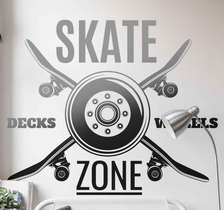 Football sticker skate zone design - TenStickers