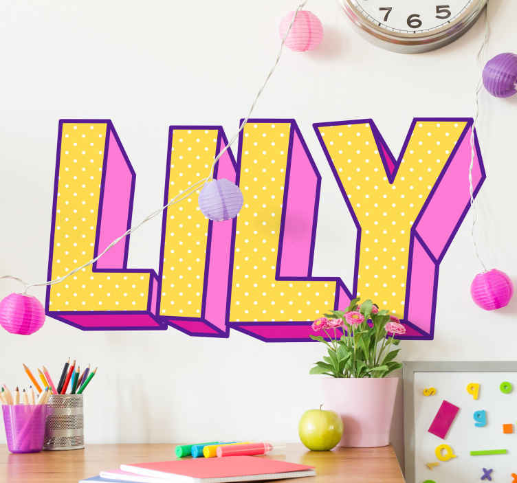 Wall sticker for kid custom name decoration - TenStickers