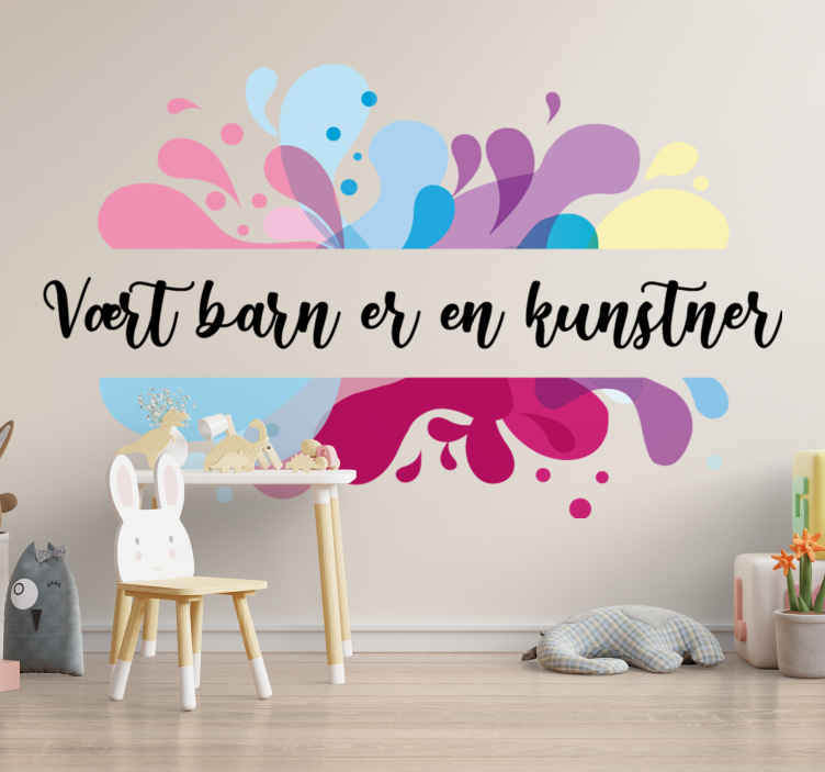 Hvert barn er et kunstner sitat klistremerker sitater - Tenstickers