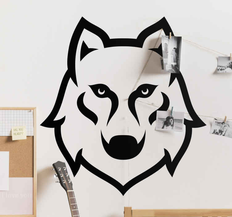 Wolf Wall Sticker - Nordic Style Room Decor for Malaysia