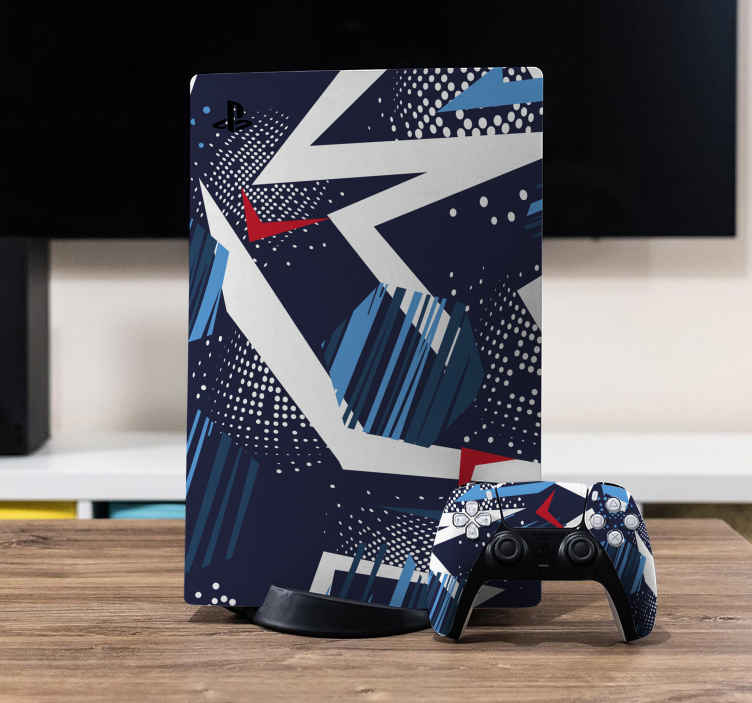 Vinil Skin para PS4 Lobo jogo abstrato - TenStickers