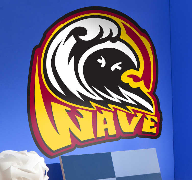 Wave Logo Decorative Decal - TenStickers