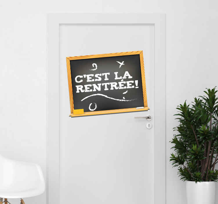 Sticker Porte Ardoise scolaire - TenStickers