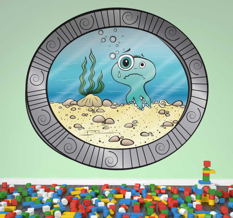 Tenstickers Kinderkamer Sticker Onderwater Duikboot