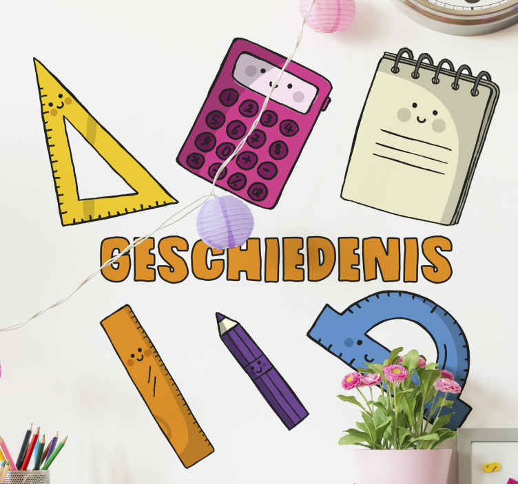 Sticker ludique pack de rentrée scolaire - TenStickers