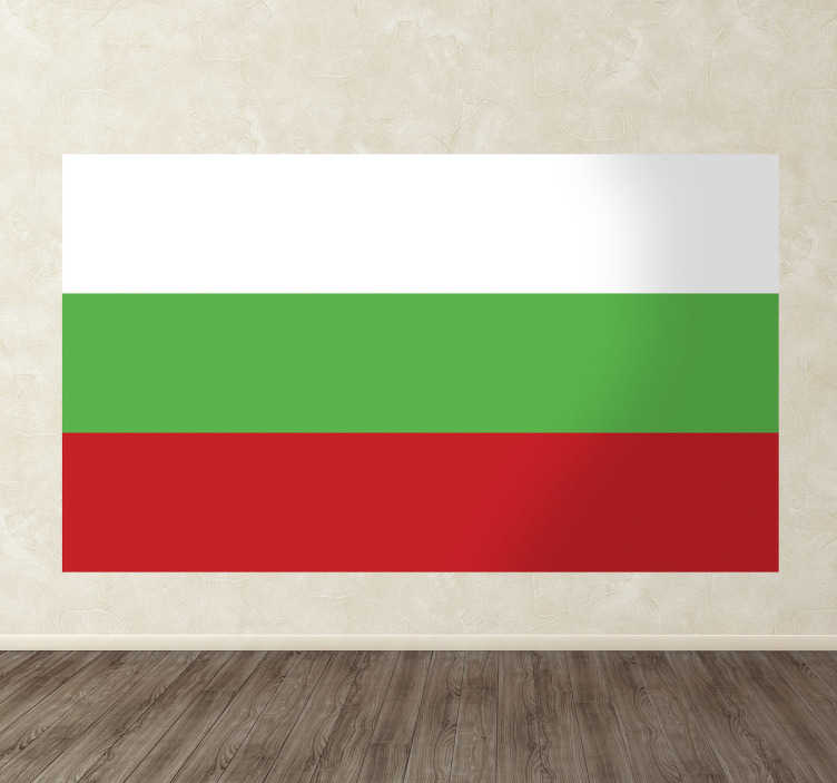 ブルガリアの国旗ウォールステッカー Tenstickers