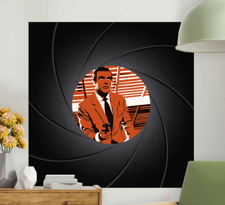 Classic action hero wall sticker - TenStickers