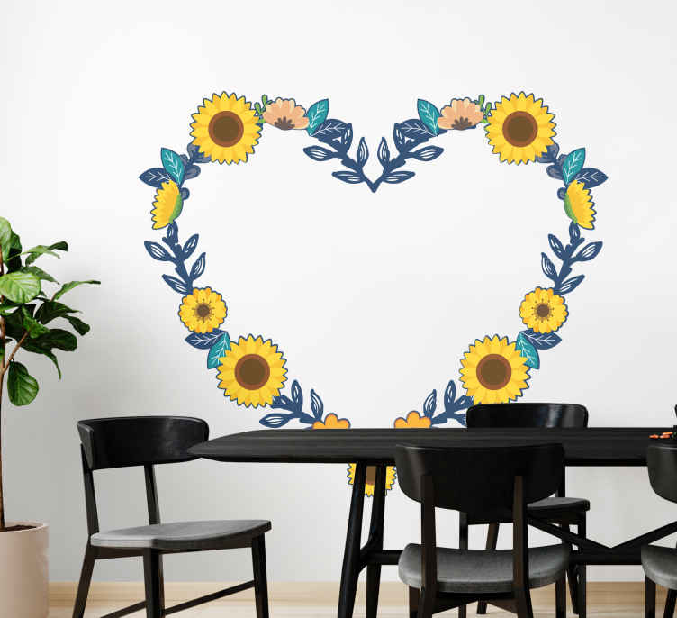 Hayvan Çıkartması - duygusal Çiçek düzeni - TenStickers