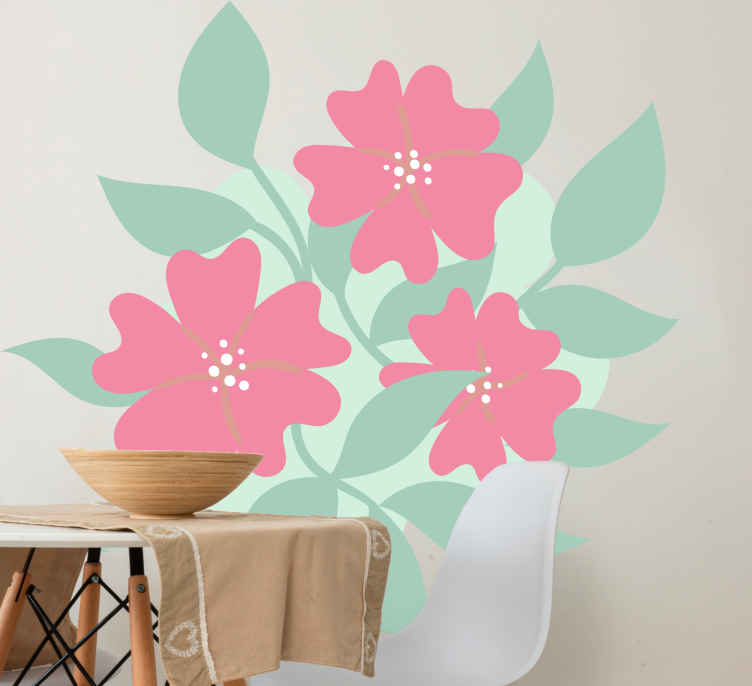 Wall sticker blush blossom composition - TenStickers