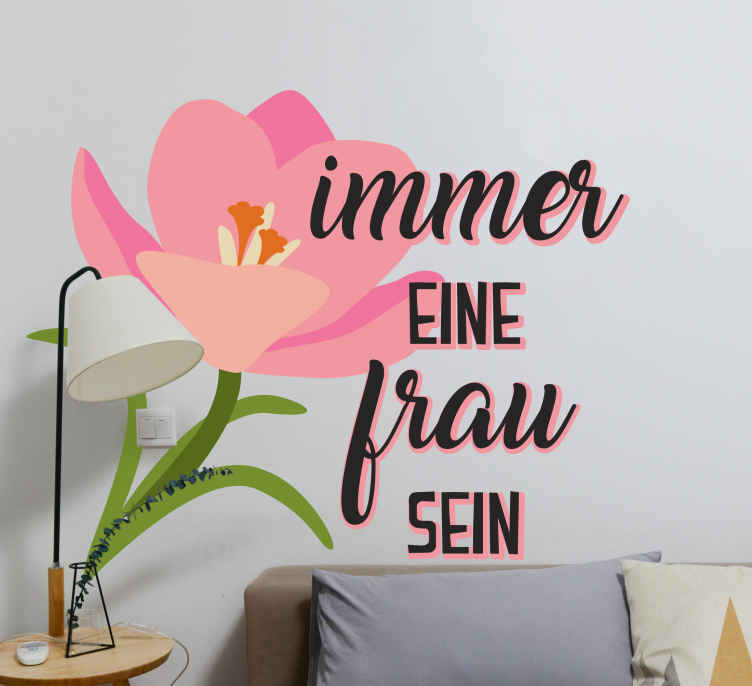 Adesivo fiore Essere spicchio femminile