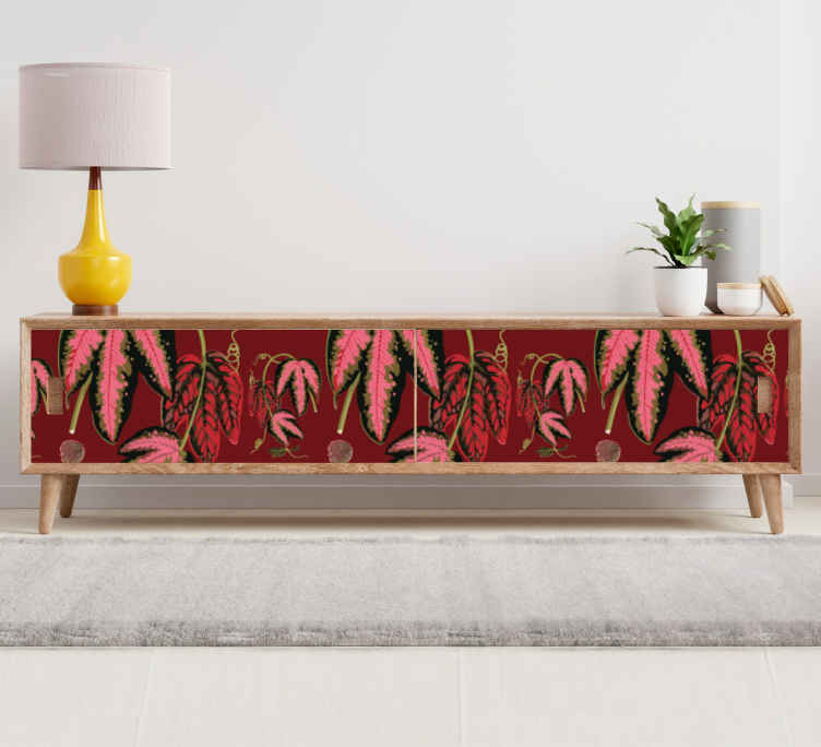 Furniture sticker lush leaf design - TenStickers