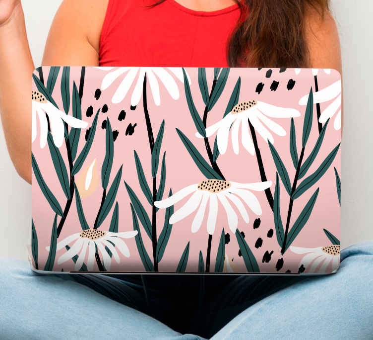 Autocolant pentru laptop mânecă botanică - TenStickers