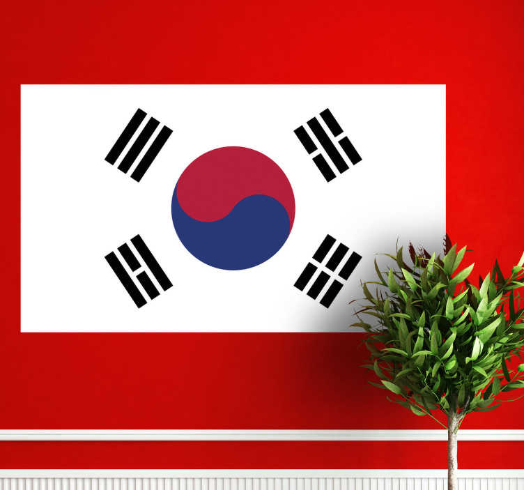 S r korea Flagg Klistremerke Tenstickers