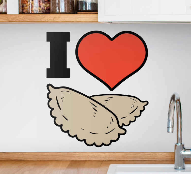 Naklejka na ścianę Pieróg serca - TenStickers
