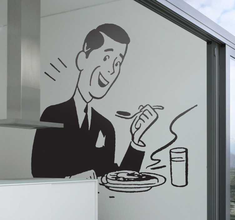 Sticker cuisine happy meal