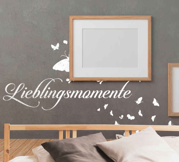 Wandtattoo Zitat Beste momente - TenStickers