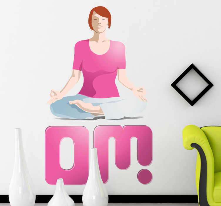 Sticker yoga om