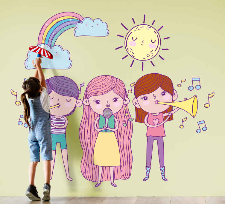 Nálepka pre deti hudobná detská radosť - Tenstickers