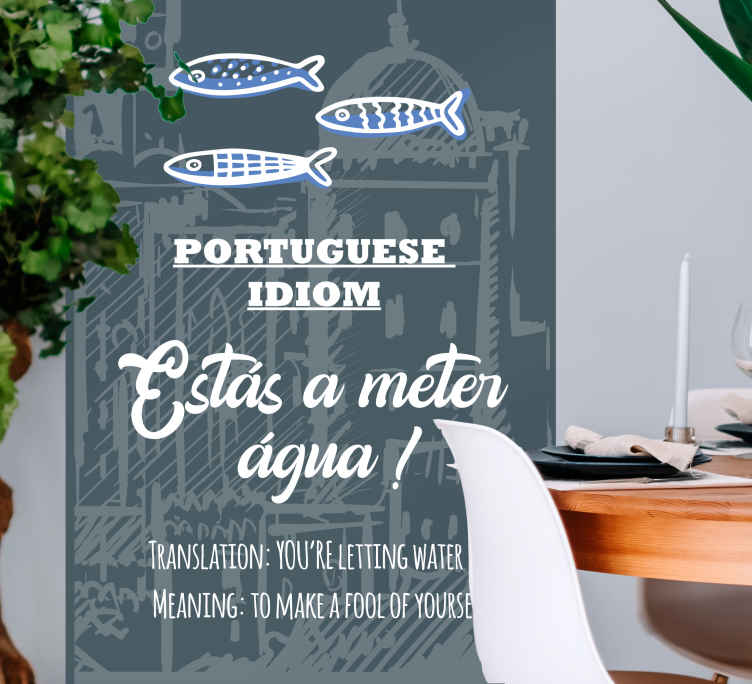 Autocolantes de provérbios populares Português dizendo tradução i - TenStickers
