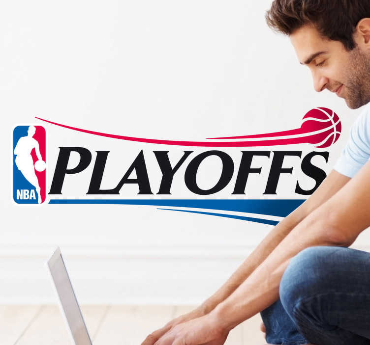 autocollant logo playoffs NBA