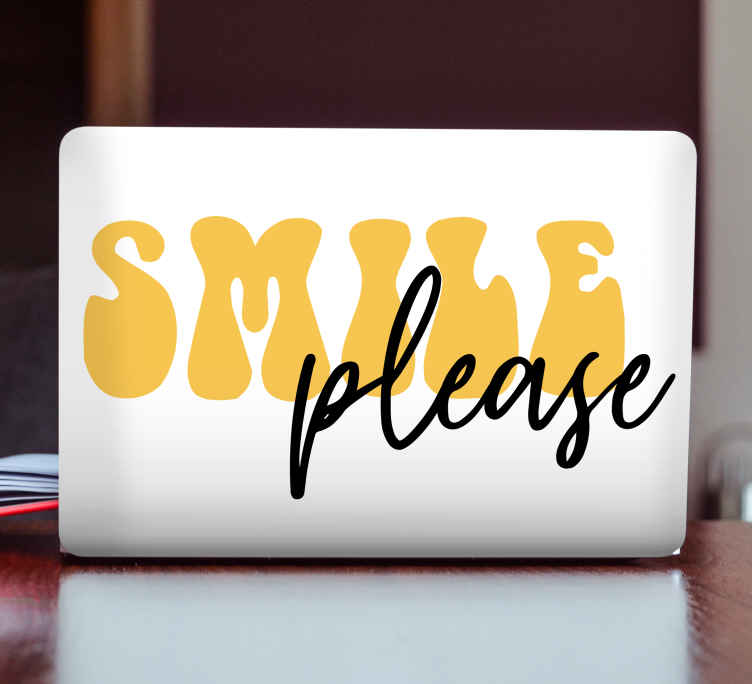Neşeli hatırlatma sözleri dizüstü bilgisayar Çıkartması - TenStickers