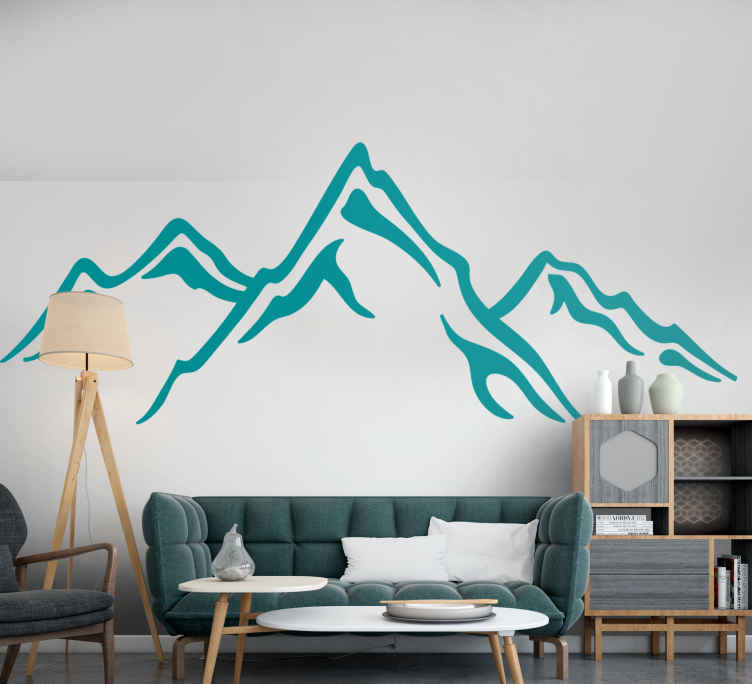 Big size of mountain design nature stickers - TenStickers