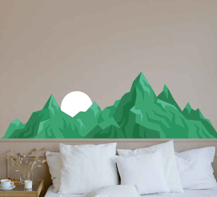 Vinilo paisaje montañoso horizonte - TenVinilo