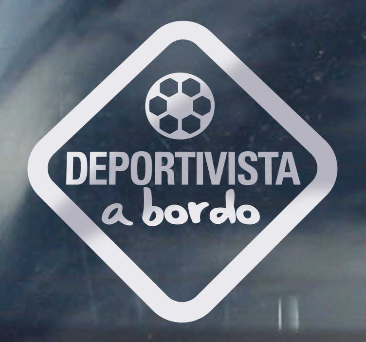 Adhesivo decorativo deportivista a bordo - coche