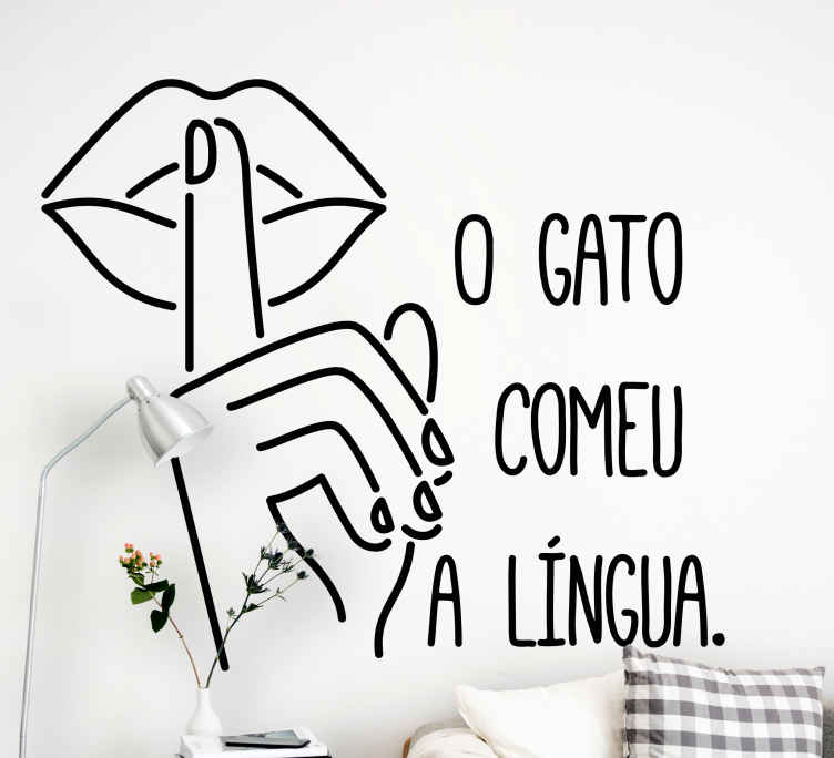 Autocolantes de provérbios populares Ditos populares quietos - TenStickers