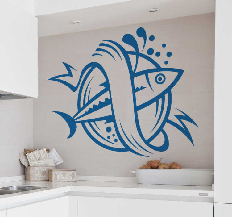 Sticker Adesivo Pesce Carpa Per Auto E Camper - Panoramica 36x20 Cm Pretagliato Anti UV