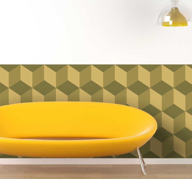 Revêtement adhésif cubes 3D