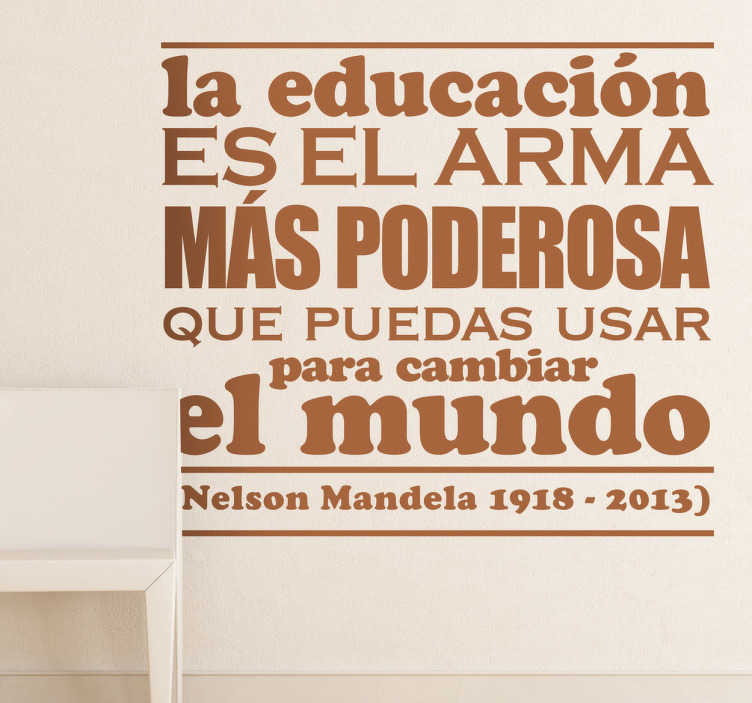Vinilo decorativo Nelson Mandela - TenVinilo