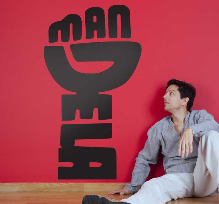 Sticker décoratif poing Nelson Mandela