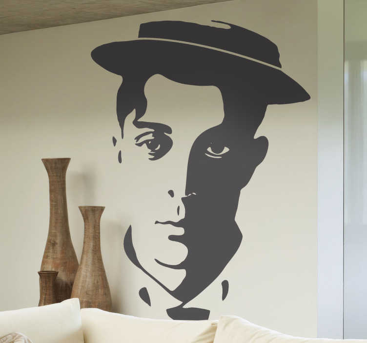 Vinilo decorativo Buster Keaton - adhesivo