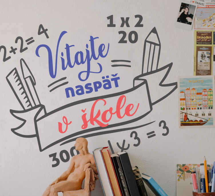 čísla a položky s textovou nálepkou výkladnej skrine - Tenstickers