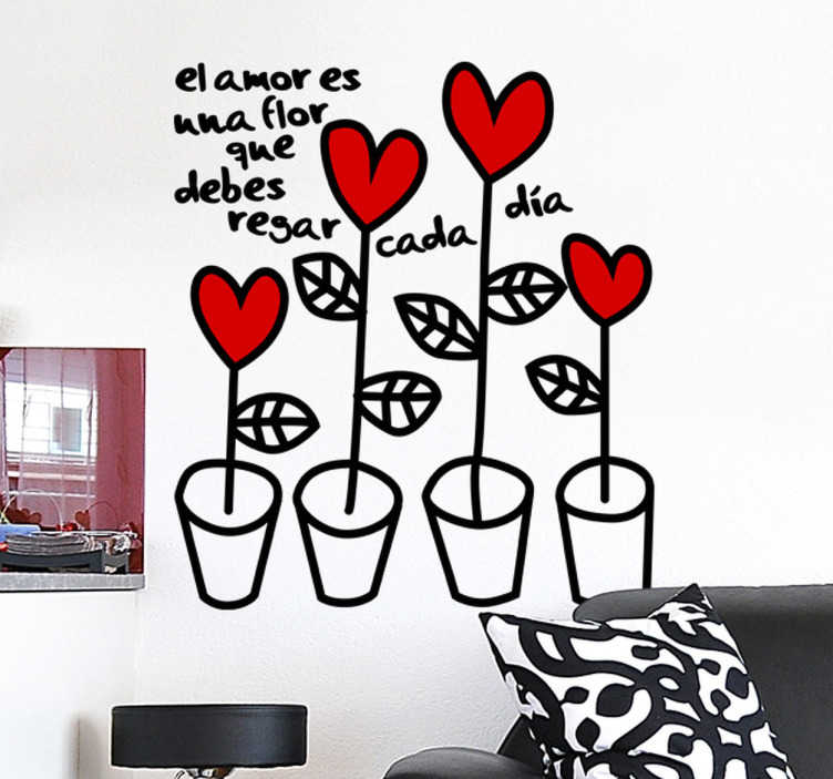 Vinilo decorativo corazones ilustrados - Roide