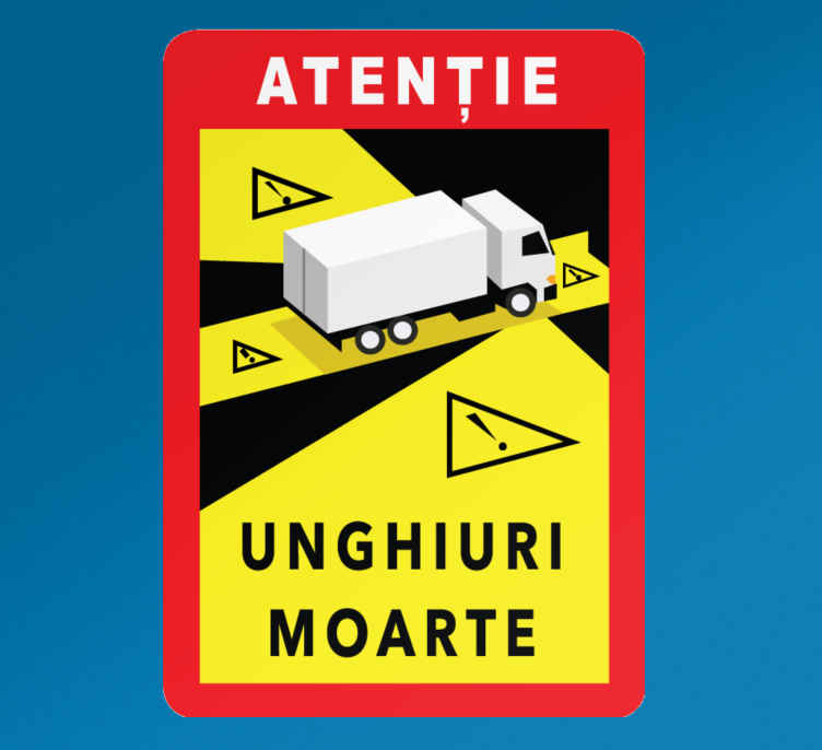 Atenție pete orbe în semn de vinil românesc - TenStickers