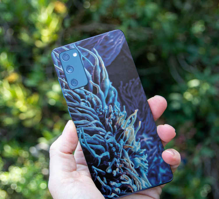 Blue coral Samsung decal TenStickers