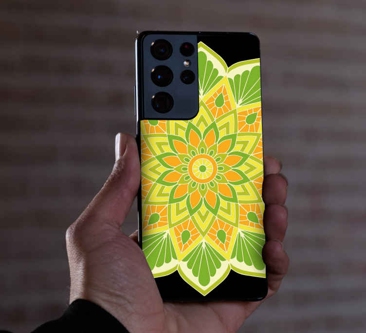 Sticker samsung Élément mandala floral - TenStickers