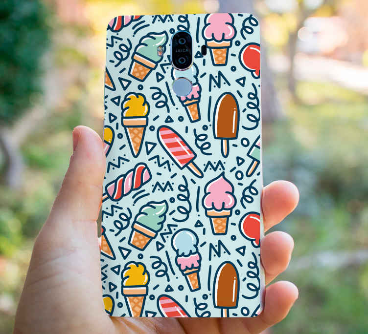 Sticker huawei délice de crème glacée - TenStickers