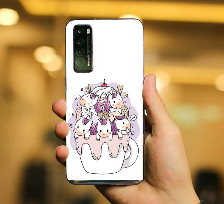 Hayvan Çıkartması unicorn kek keyfi - TenStickers