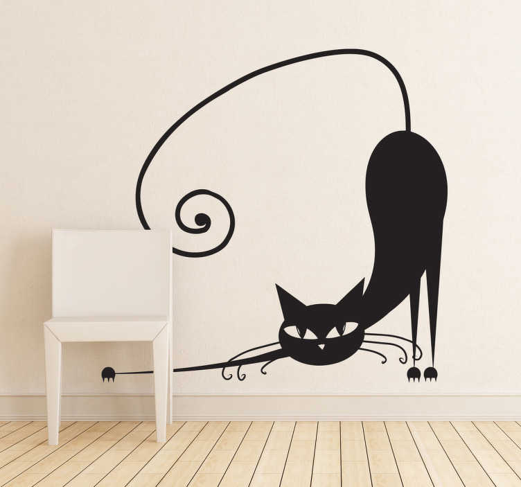 Autocolante decorativo cão e gato Gato-realista - TenStickers