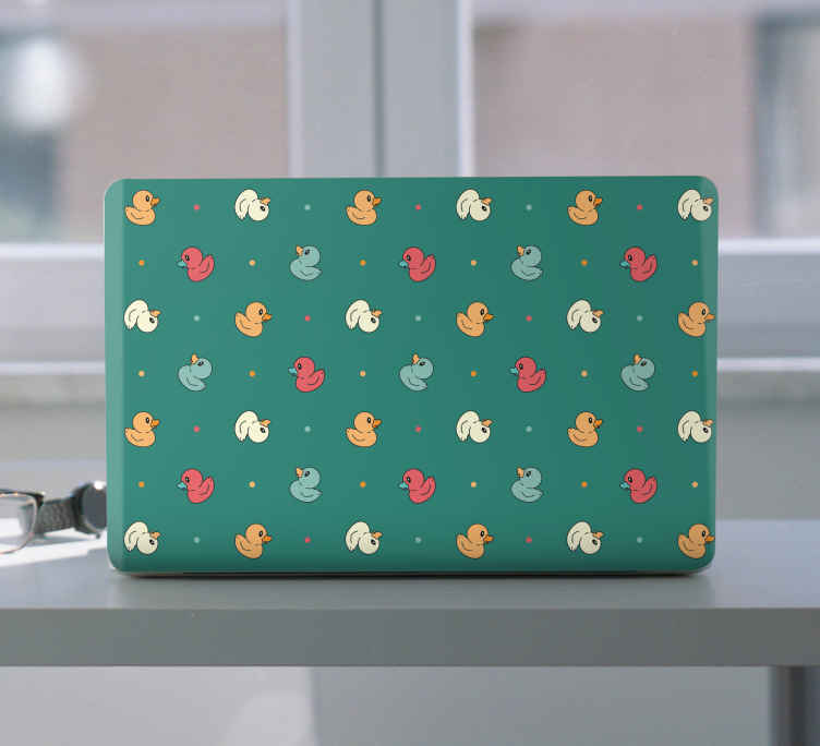 Colorful duck pattern laptop skin - TenStickers