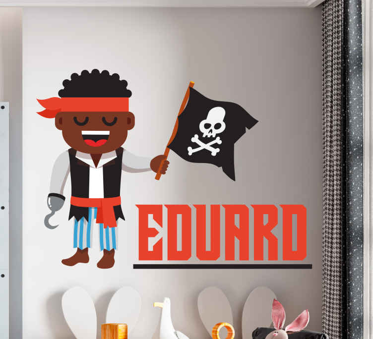 Wall sticker for kid pirate character adventure - TenStickers