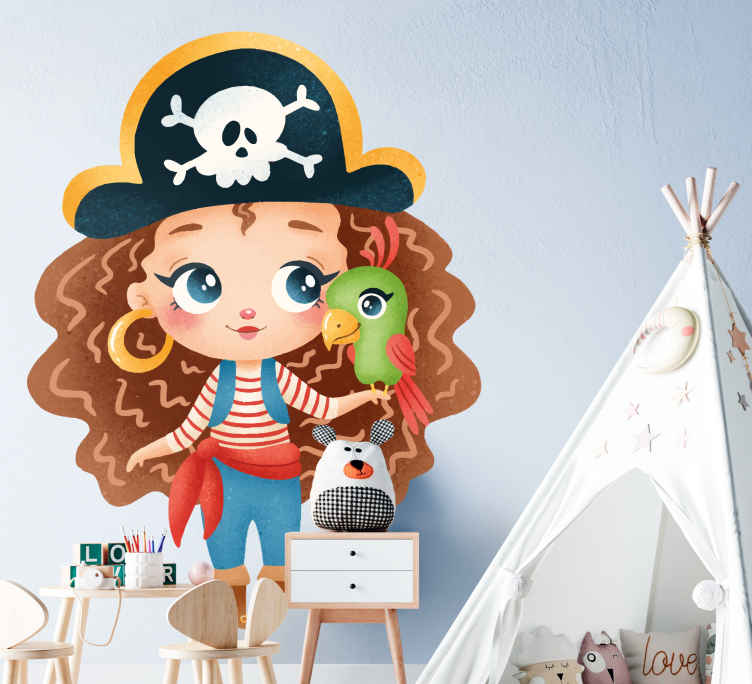 Pirate wall online stickers