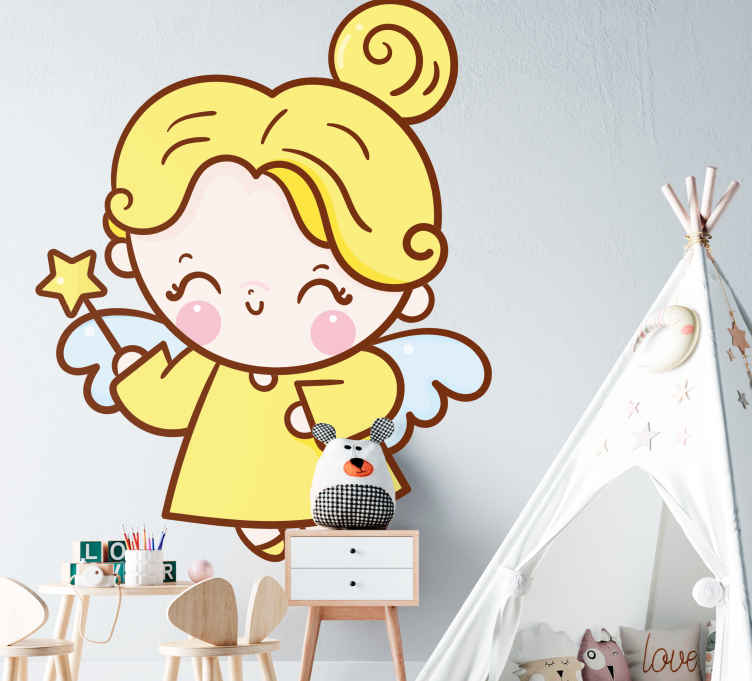 Wall sticker for kid cute angel design - TenStickers