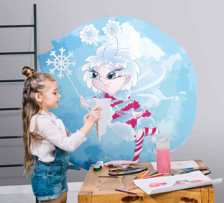 Ledová víla ilustrace pohádka obtisk - TenStickers