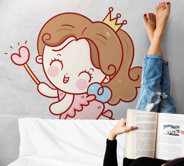 Sticker chambre enfant fée charmante - TenStickers