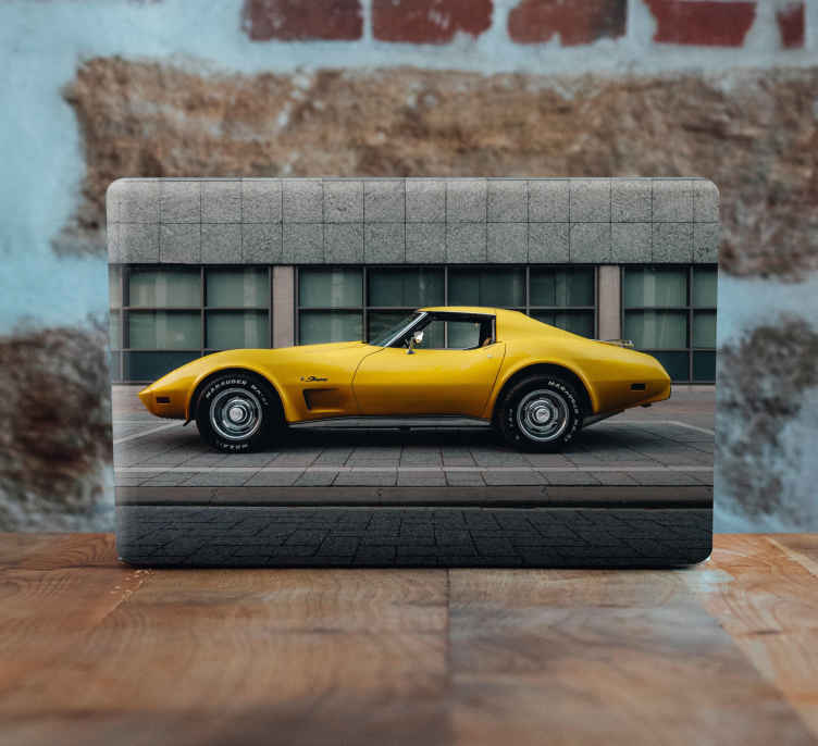 Chevrolet corvette dizüstü bilgisayar derileri - TenStickers